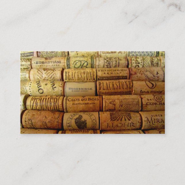 Wine Corks Business Card (Front)