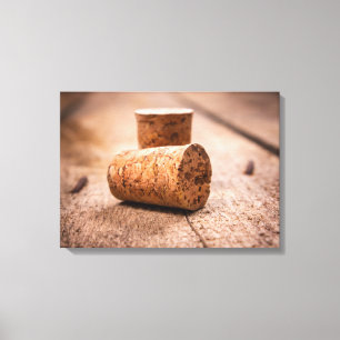 wine corks canvas print