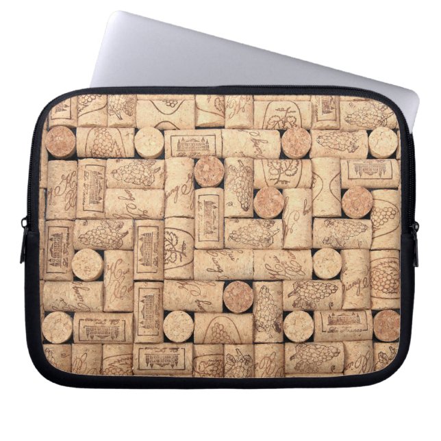 Wine Corks Laptop Sleeve (Front)
