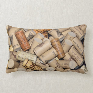 Wine Corks Lumbar Cushion