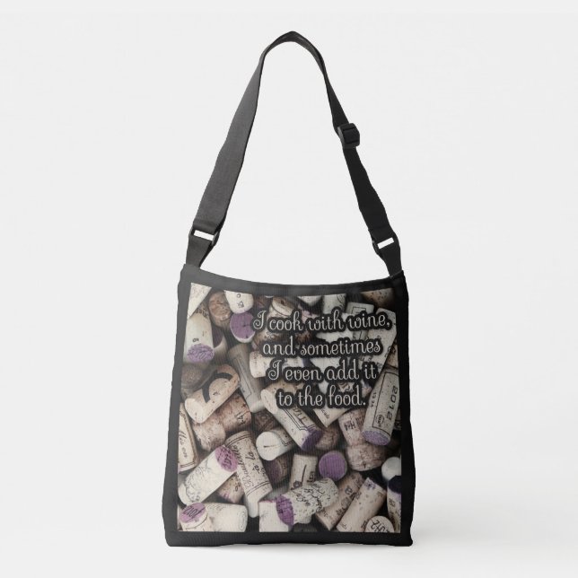 Wine Corks Quote bags (Front)