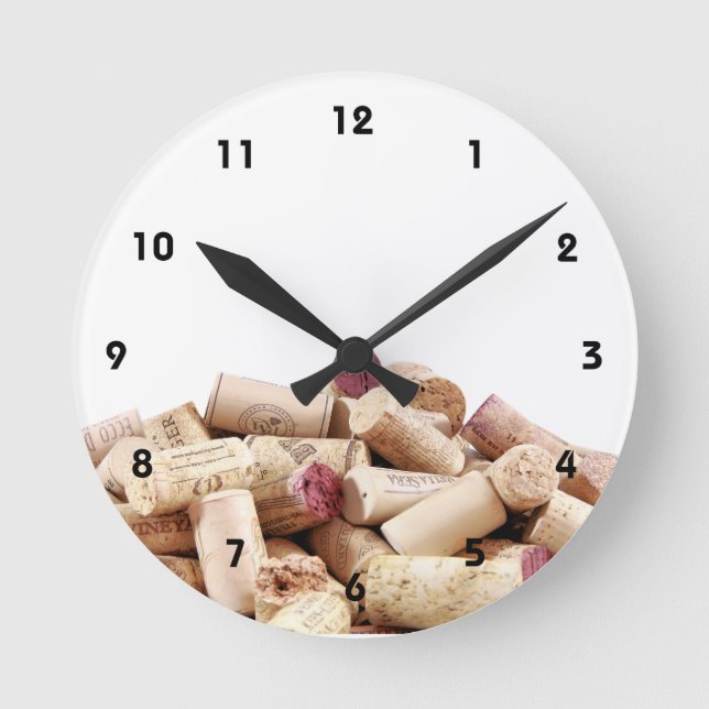Wine Corks Wall Clock (Front)