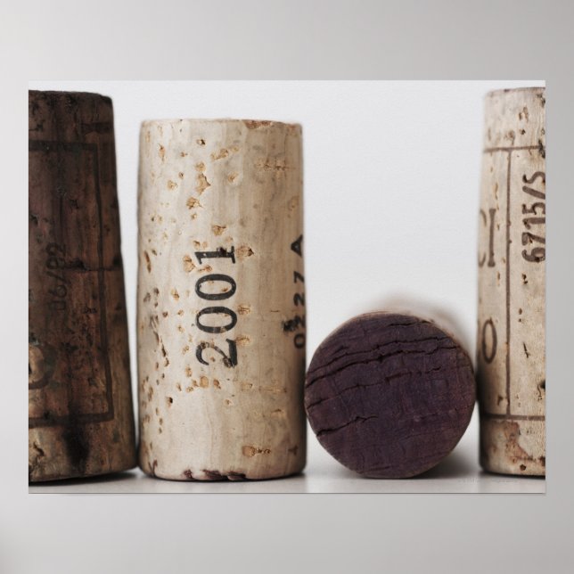 Wine corks with dates poster (Front)