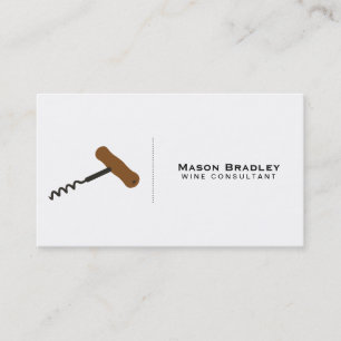 Wine   Corkscrew II Business Card
