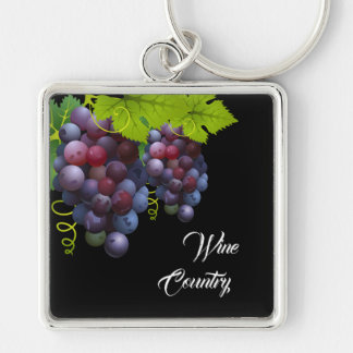 Wine Country Grapes keychain