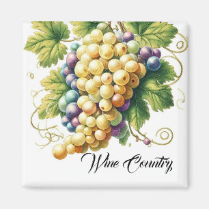 Wine Country Grapes Magnet
