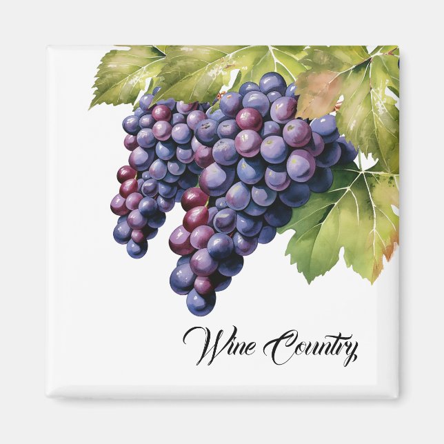Wine Country Grapes  Magnet (Front)