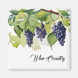 Wine Country Grapes Magnet