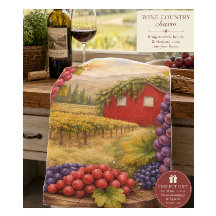 Wine Country Harvest Grapes Tea Towel – Vineyard 