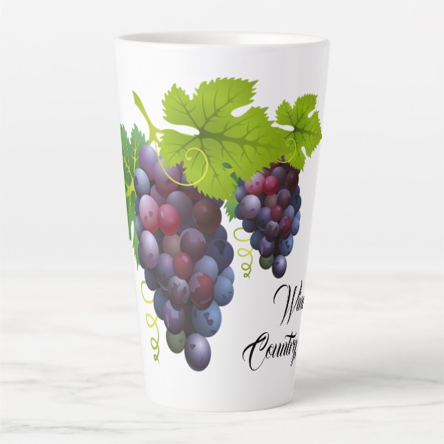 Wine Country Latte Mug (Front)