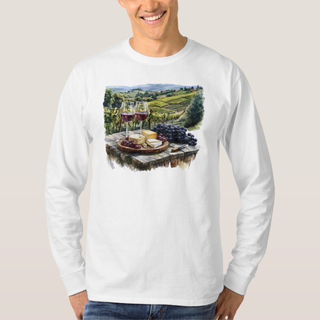 Wine Country Long Sleeve T-Shirt (Front)