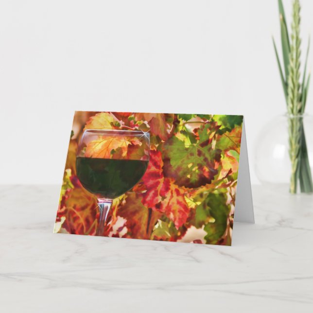 Wine Country Thank You Card (Front)