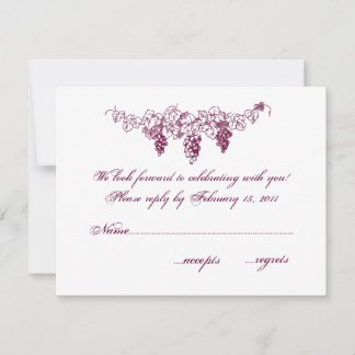 Wine Country Wedding RSVP Card
