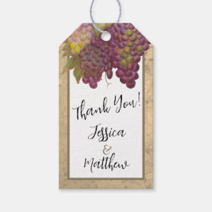 Wine Country Wedding “Thank You" Favor  Gift Tags
