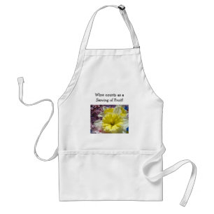 Wine counts as a Serving of Fruit! apron Spring