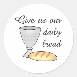 WINE DAILY BREAD CLASSIC ROUND STICKER