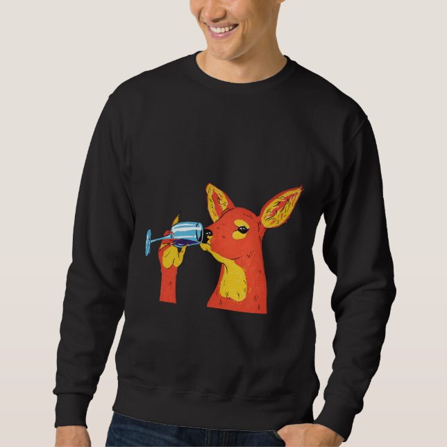 Wine Deer Sweatshirt (Front)