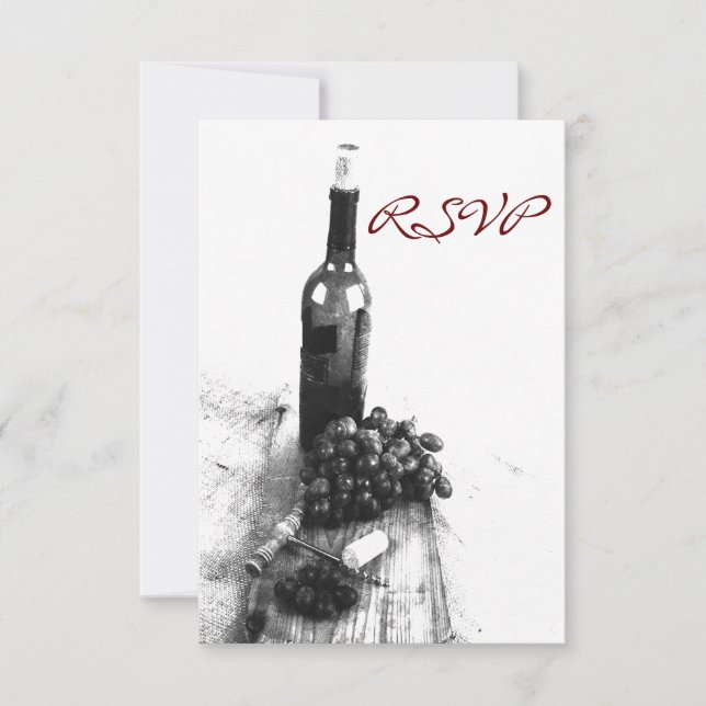 Wine dinner RSVP card (Front)