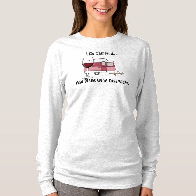 Wine Disappear Long Sleeve T T-Shirt (Front)