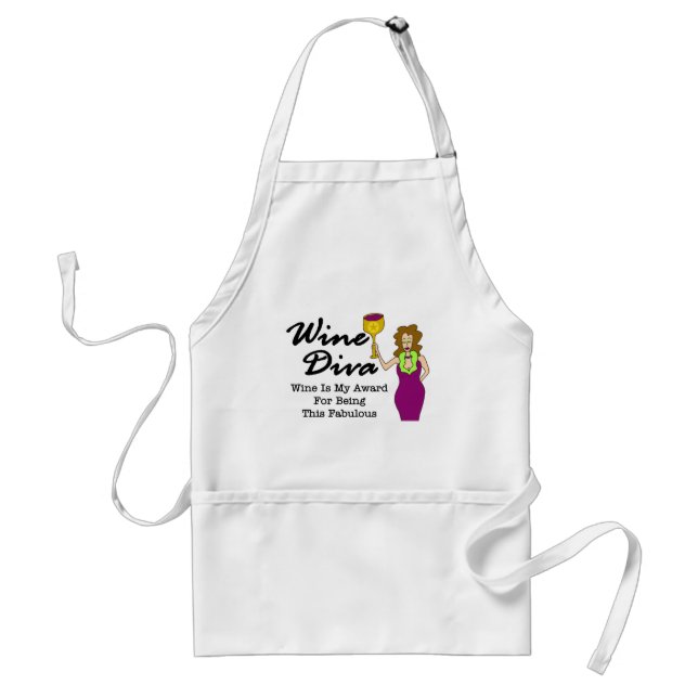 Wine Diva "Fabulous" Standard Apron (Front)