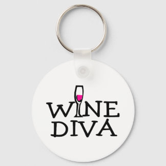 Wine Diva Key Ring