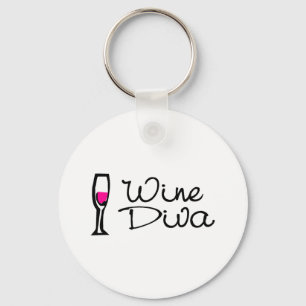 Wine Diva Key Ring
