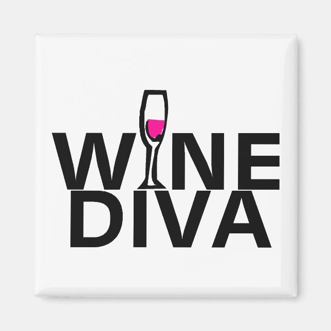 Wine Diva Magnet (Front)