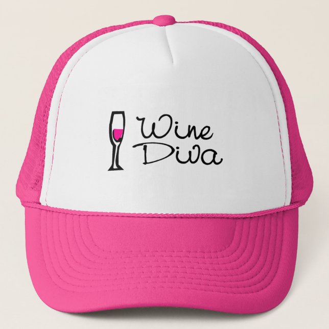 Wine Diva Trucker Hat (Front)