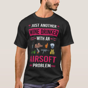 Wine Drinker Airsoft T-Shirt
