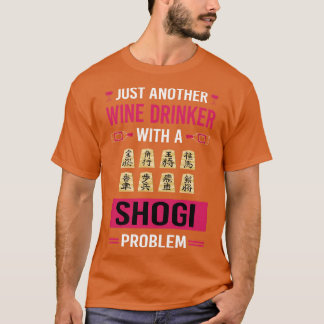 Wine Drinker Shogi T-Shirt