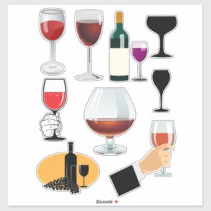 Wine Drinks Glasses Cocktails Alcohol Booze Art