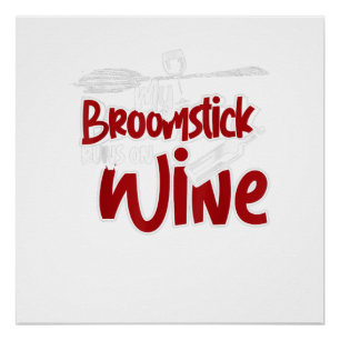 Wine Drunk Women Halloween Salem Witch T-Shirt Poster