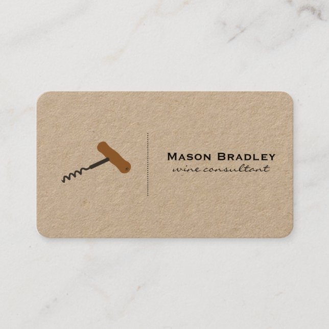 Wine Expert Business Card (Front)