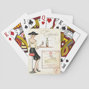 Wine Fashionista Playing Cards
