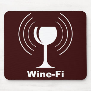 Wine-Fi Humour Mouse Pad