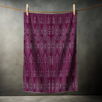 Wine fibrous textile octopus seeds patterned