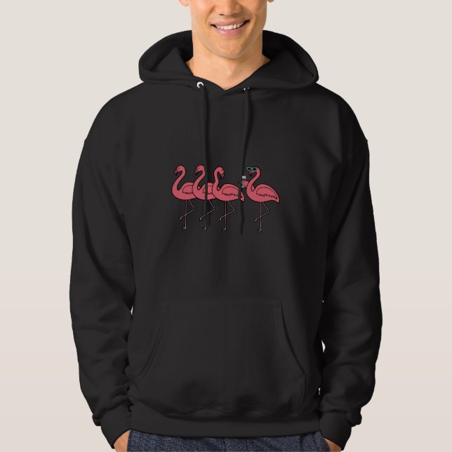 Wine Flamingo Group Hoodie (Front)