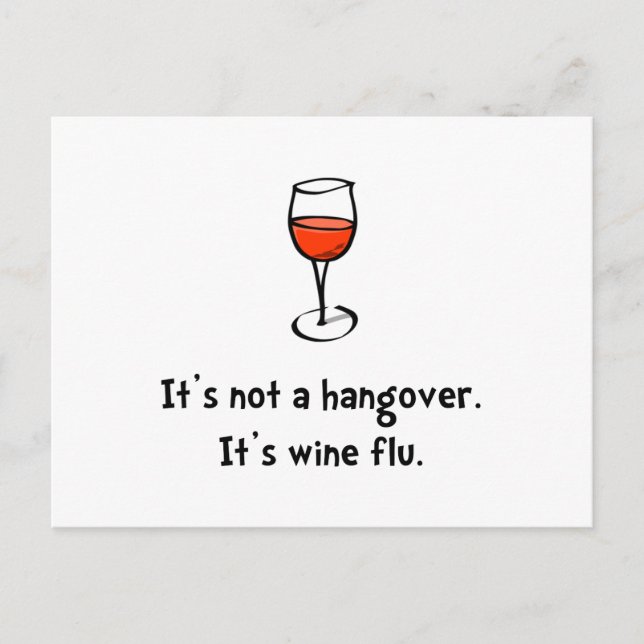 Wine Flu Postcard (Front)