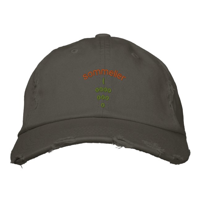 WINE GEAR EMBROIDERED HAT (Front)