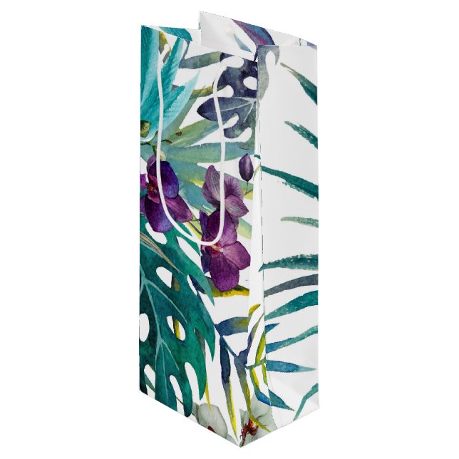 Wine Gift Bag - Tropical Orchard (Front Angled)