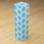 Wine Gift Box-Christmas Snowflakes Wine Box<br><div class="desc">This wine gift box is shown in a festive Christmas holiday blue snowflakes print.
Customise this box or buy as is.





Stock Image</div>