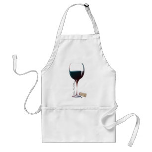 Wine Glass Art Personalised Logo Standard Apron