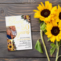 Wine Glass Cheers to 50 Years Wedding Anniversary