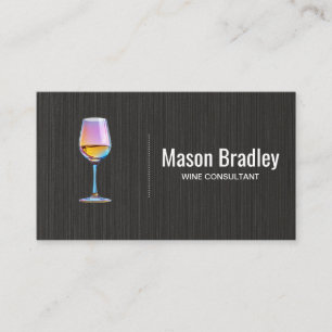 Wine Glass   Consultant Business Card