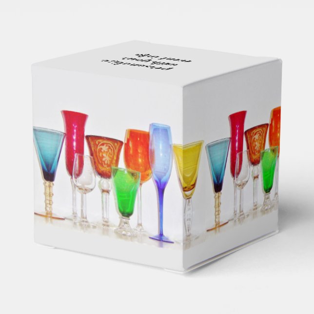 Wine Glass Favour Box (Back Side)