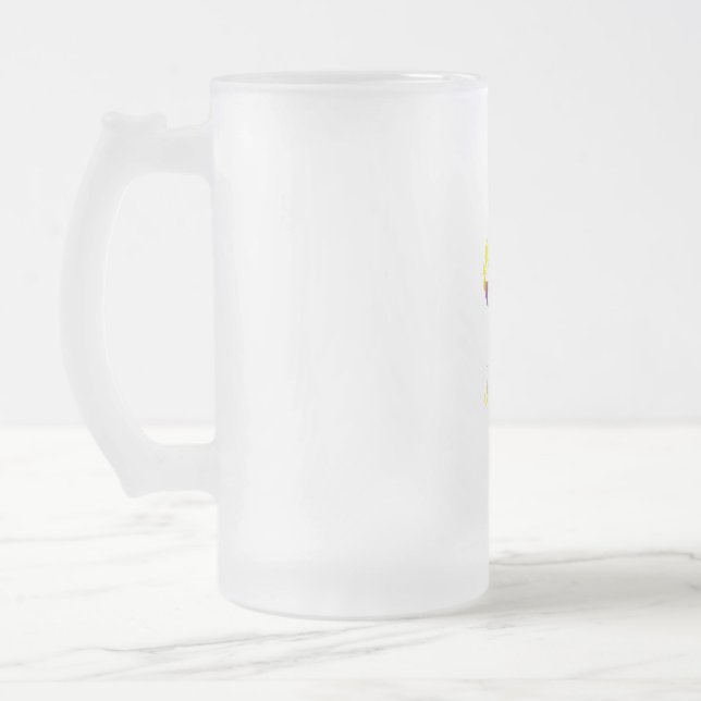 Wine Glass Frosted Glass Beer Mug (Left)