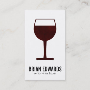 Wine Glass Full Business Card