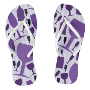 Wine glass pattern jandals