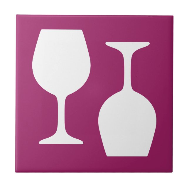 Wine Glass Pattern Tile (Front)