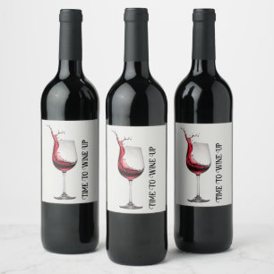 Wine Glass Quote Label